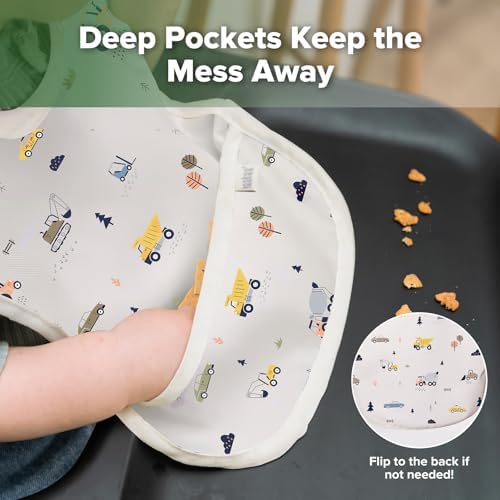 haakaa Waterproof Baby Bibs for Eating 2pcs for 6-24M - Image 6