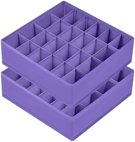 Joyoldelf Sock Drawer Organizer Divider 2 Packs Underwear Organizer, 24 Cell by APPRECIATELIFERELAXYOURSOUL