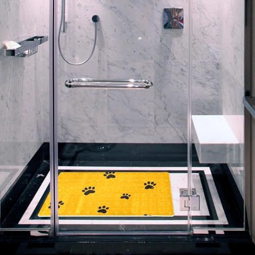 Shower Mat Non Slip, Paw Pattern Anti Slip Bath Mat - Image 6