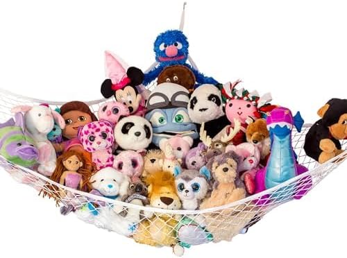 Large Stuffed Animal Storage Hammock 1 Pack | Holds 12 lbs | Corner Stuffed - Image 4