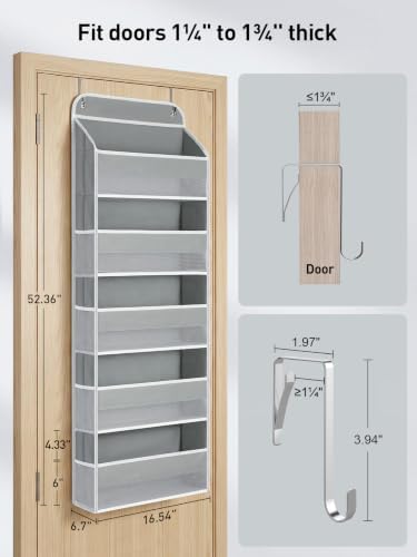 Yecaye Over the Door Organizer, Stuffed Animal Storage, Bathroom Organizers and - Image 7