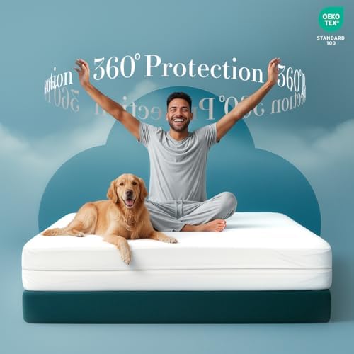Utopia Bedding Twin Size Mattress Protector Zippered, 100% Waterproof - Image 4