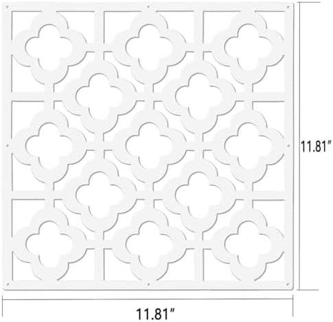 Stepstall 12 Pcs PVC Hanging Room Divider, Thick Decorative Flower Design Room - Image 2