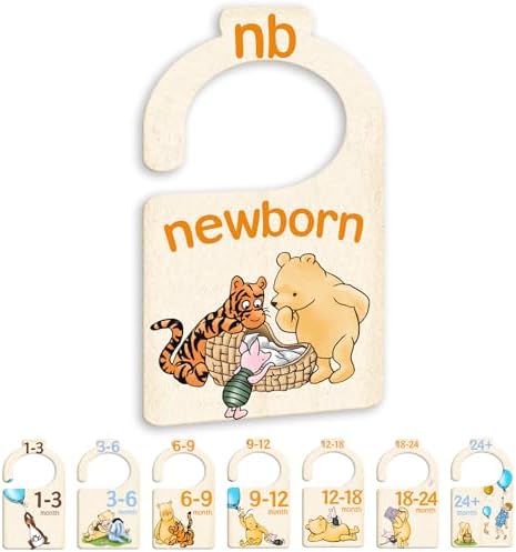 JMOST Pooh Bear Baby Closet Dividers by JmostbabyshowerItems