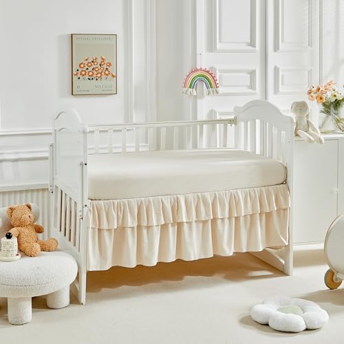 3 Pieces Tufted Stripes Crib Bedding Set - Image 6