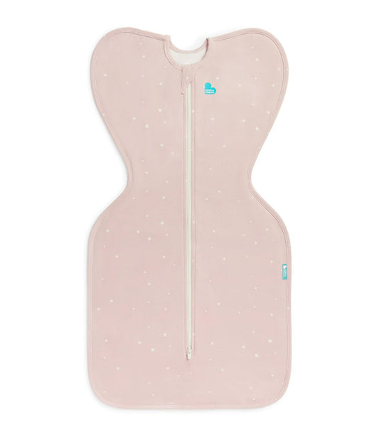Love to Dream Swaddle UP, Baby Sleep Sack, Self-Soothing Swaddles for Newborns, Snug Fit Helps Calm Startle Reflex, New Born Essentials for Baby, 1.0 TOG, 5-8.5 lbs, Powder Pink Twinkle