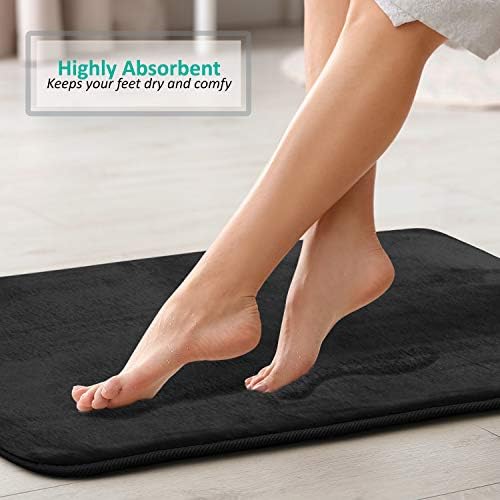 Clara Clark 3 Piece Bathroom Rugs Bath Mat Set, Velvet Memory Foam Bath Mats - Image 6