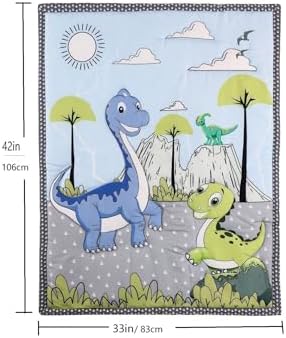 Animals 3pcs Baby Crib Bedding Set Pink Nursery Bedding Set - Image 3