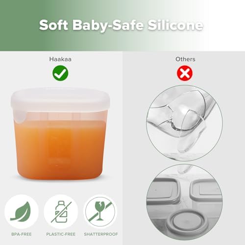 haakaa Silicone Baby Food Containers - Image 6