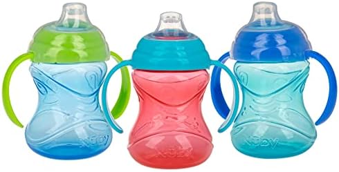 Nuby Clik-It Grip N' Sip Soft Spout No-Spill Training Sippy Cup - 10 oz - 4+ by NubyUSA