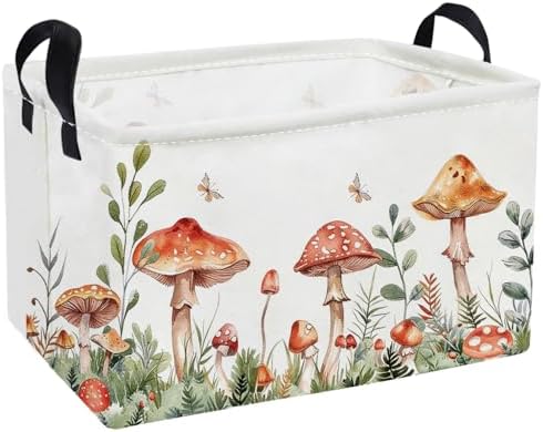 Essme Rectangular Mushroom Basket, Kids Storage Bins Organizer by ESSME