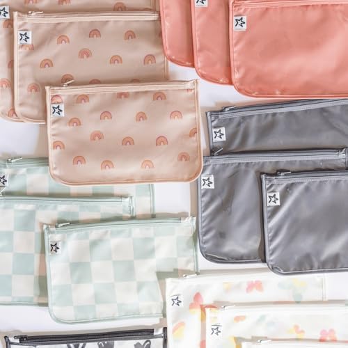 Tiny Twinkle Diaper Bag Organizing Pouches|3 Pack Mess-Proof Clear Front Travel - Image 6
