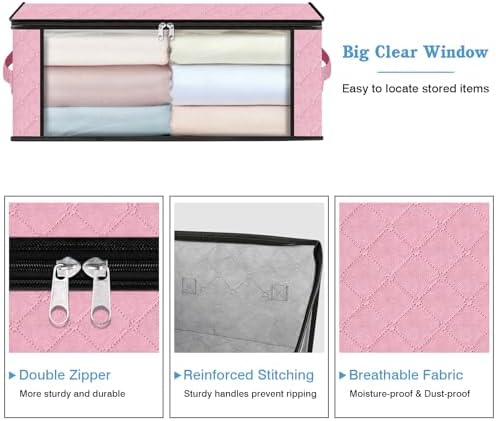 HomeHacks 10-Pack Clothes Organizer Storage Bags, 35L Storage Bins - Image 4