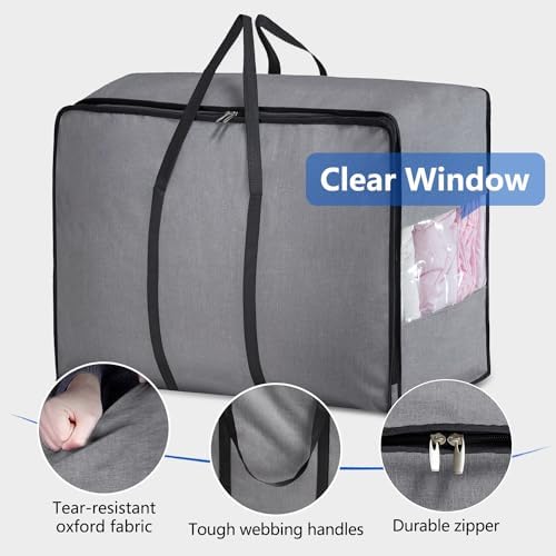 MISSLO Thick Over Size Storage Bag, Folding Organizer Bag, Under Bed Storage - Image 6