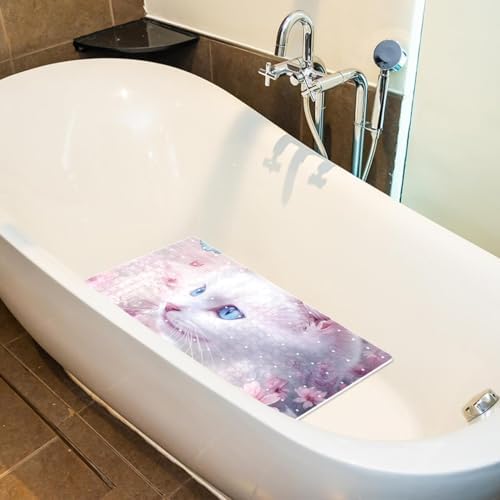 Non Slip Bathtub and Shower Mat 26.8x15.1 inch, Bath Mat - Image 5