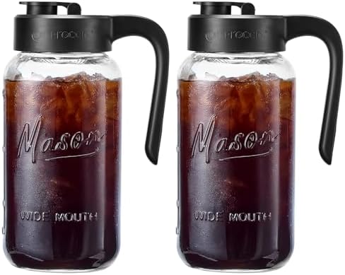 Mason Jar Pitcher, Glass Pitcher by spreccio