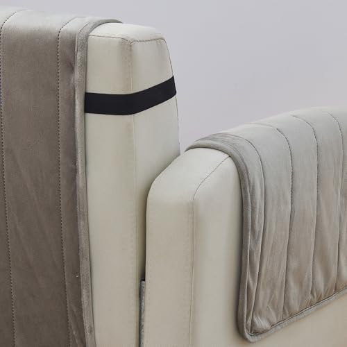 Great Bay Home Velvet Loveseat Cover - Image 2