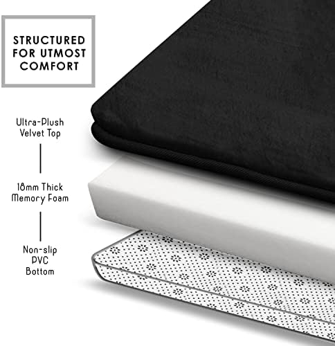Clara Clark 2 Piece Bathroom Rugs Bath Mat Set, Velvet Memory Foam Bath Mats - Image 6