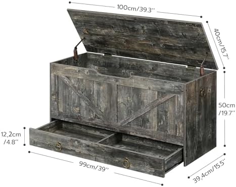 HOOBRO Storage Chest, 39.3" Toy Chest - Image 3