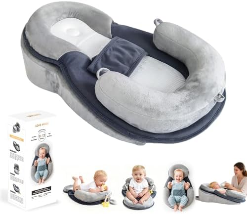 Baby Feeding Pillow, Anti Overflow Breast Feeding Pillow, Tummy Time Mat by LoveMage