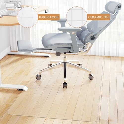 KMAT Office Chair Mat, Easy Glide Hard Wood Tile Floor Mats - Image 4