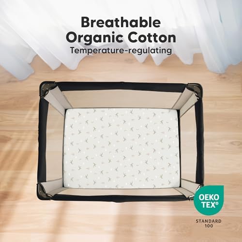 2pk Mini Crib Sheets Fitted 38x26 Pack N Play Mattress Sheet - Image 2