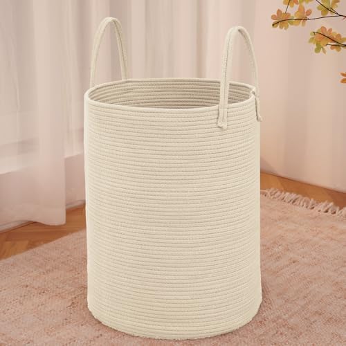 JMvicyroam 80L Cotton Rope Laundry Basket Hamper by JMvicyroam