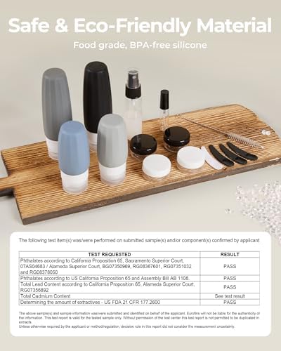 BAGSMART 18 Pack TSA Approved Travel Bottles - Image 3
