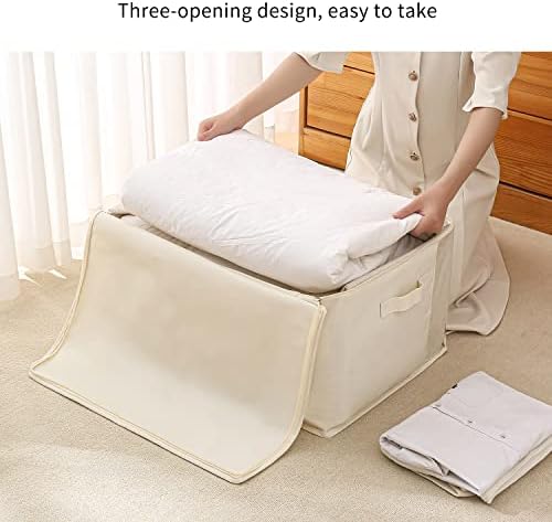 4 Pack Canvas Comforter Storage Bags - Image 4
