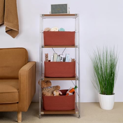 MiniArk Large Storage Baskets for Shelves, Baby Nursery, Toy Baskets Box - Image 4