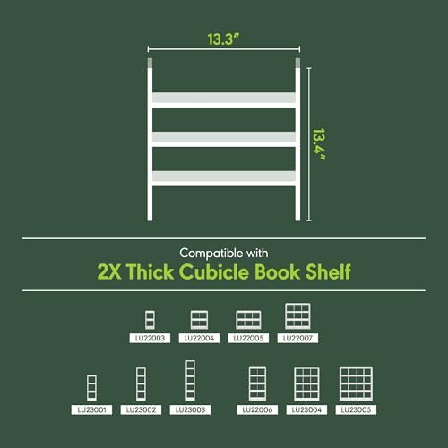 Furinno Cubicle 3-Shelf Cube Insert, Cube Organizer, Dark Oak - Image 3