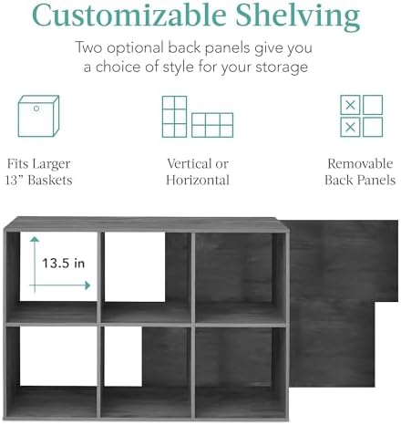 Best Choice Products 6-Cube Storage Organizer, 13.5in Shelf Opening, Display - Image 3