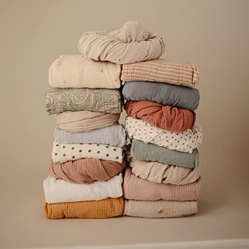 mushie Extra Soft Muslin Fitted MINI Crib Sheet | 24"x 38" - Image 5