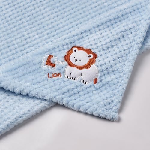 CREVENT 2Pcs 30''X40'' Cute Cozy Fluffy Warm Baby Blankets - Image 7