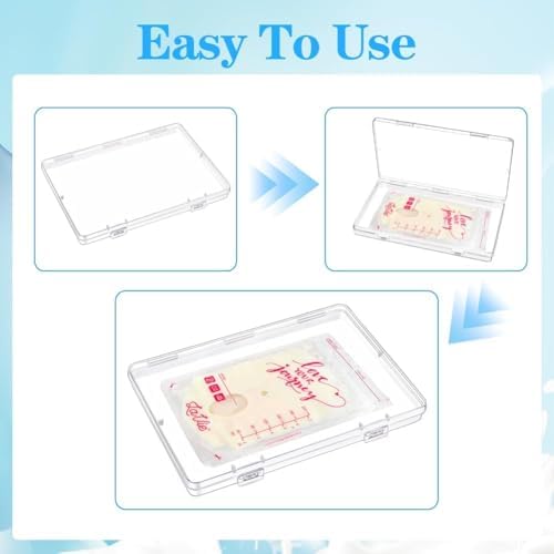 16 Pcs Clear Flat Breast Milk Freezer Storage Organizer, Space Saving - Image 7