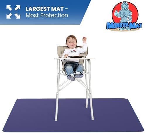 MonsterMat Extra Large Waterproof Splat Mat – 60"x60" Super Jumbo Mess Mat - Image 4