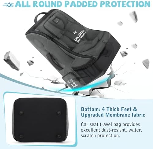 RAINSMORE Padded Car Seat Travel Bag - Image 6