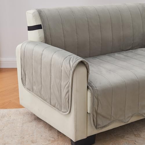 Great Bay Home Velvet Loveseat Cover - Image 3