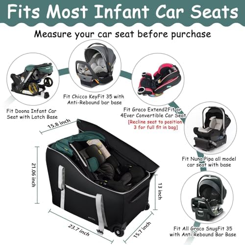 SCTEL Infant Car Seat Travel Bag Backpack - Image 2
