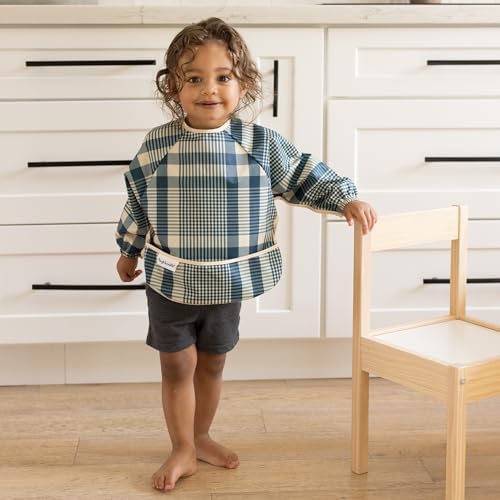 Tiny Twinkle Long Sleeve Bib for Babies & Toddlers | 2-Pack Waterproof Smock - Image 2