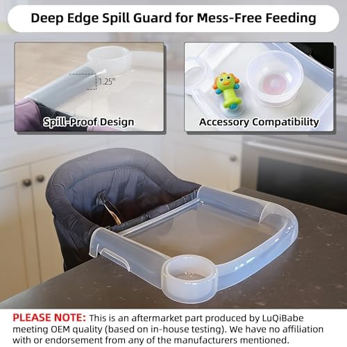 Clear Plastic Baby Dining Tray for Ingle-sina Fast Table Chair - Image 3