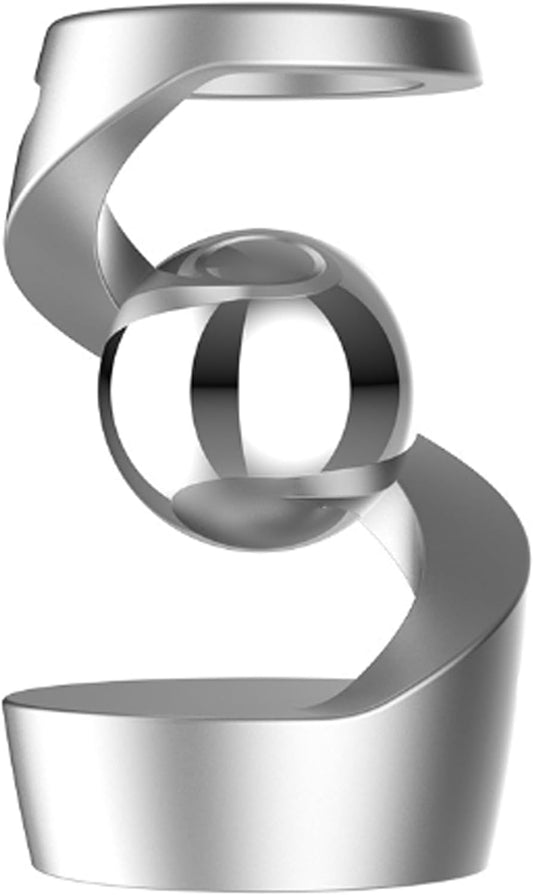 Fidget Toys for Adults, Metal Fidget Toys Desk Fidgets for Office for Adults, Quite Kids Fidget Toys for Anxiety and Stress (Silver Silver)
