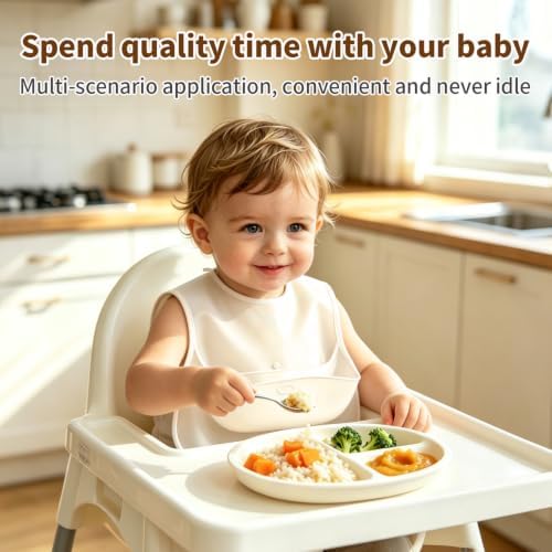 Baby Bibs for Eating, Baby Smock bib - Image 5