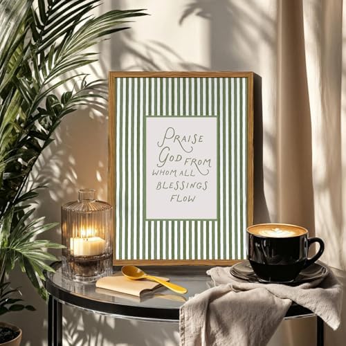 Framed Christian Wall Art, Praise God From Whom All Blessings Flow Scripture - Image 2