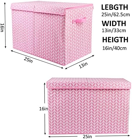 Large Toy Storage Box Chest for Kids, Sturdy Toy Box Bin Baskets - Image 4