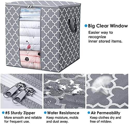 Storage Bags 8 Pack 100L Clothes Organization and Storage Containers - Image 4