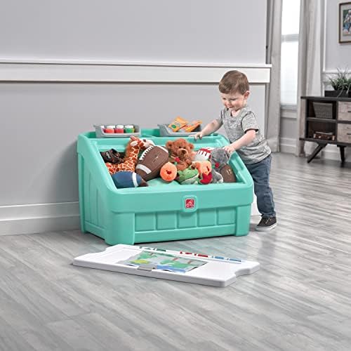 Step2 2-in-1 Toy Box & Art Lid, Kids Toy Storage Bin & Organizer, Easel & Chest - Image 7