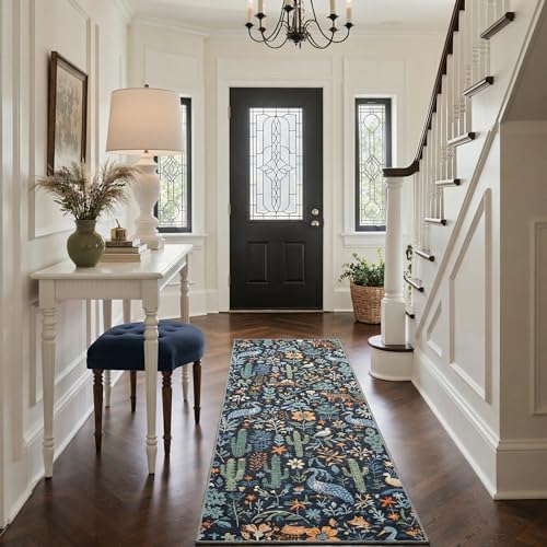 BESBLEE 2'6X7 Washable Kitchen Runner Rug, Animal Non Slip - Image 2