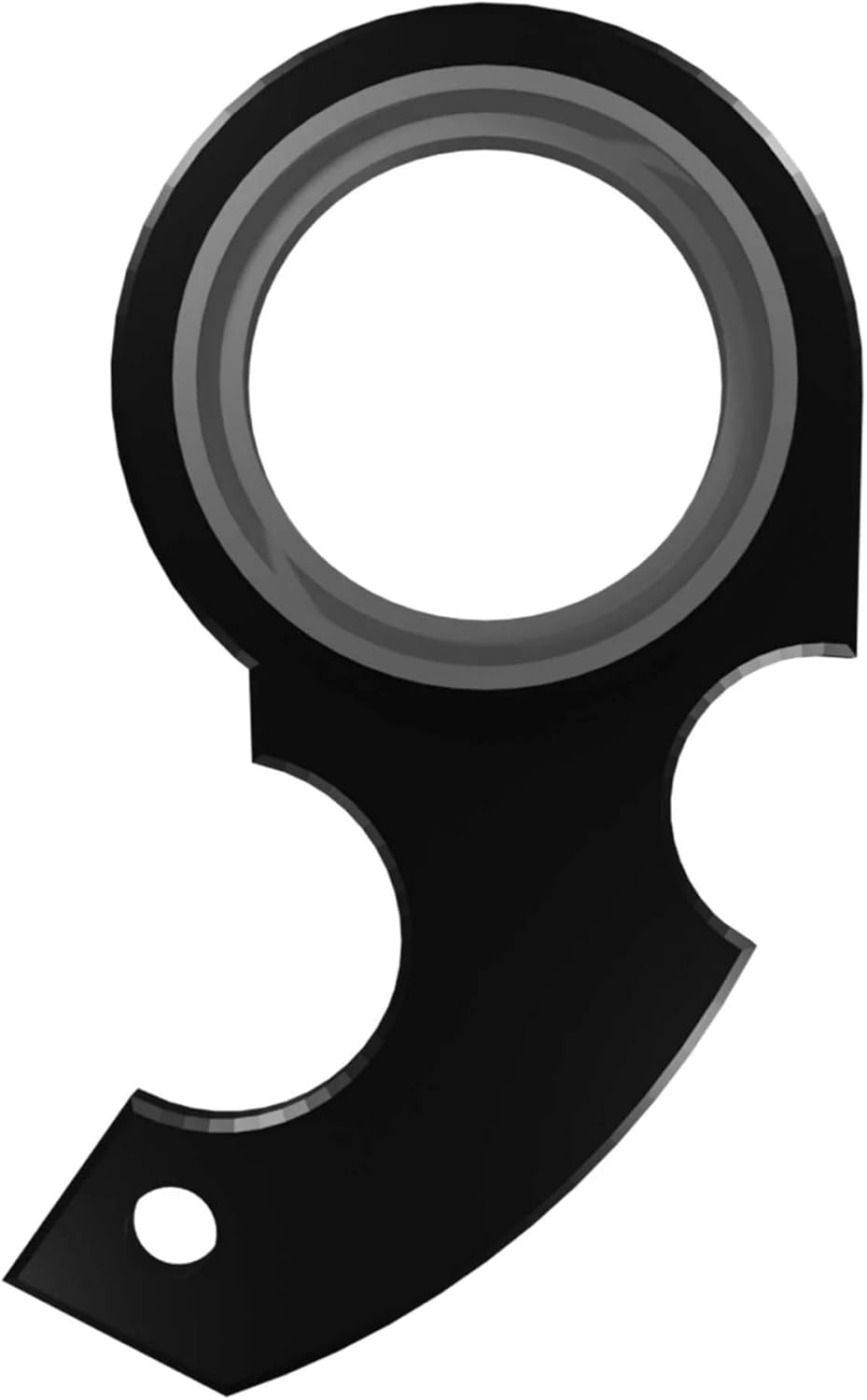 Black Keychain Spinner Fidget Ring Toy,Keychain Spinner Fidget Ring Metal Key Chain Spinner Fidget Ring Type Toy for Man Women and Kids,Fidget Spinners,Keychain Spinner Fidget
