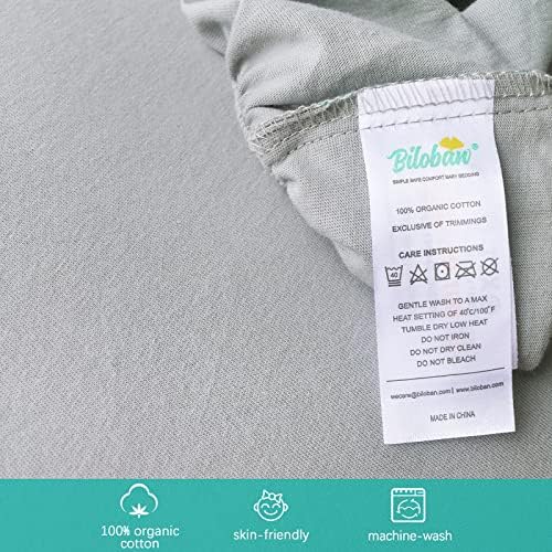 Bassinet Sheets for SNOO Smart Sleeper Baby Bassinet, 100% Cotton, 2 Pack - Image 4